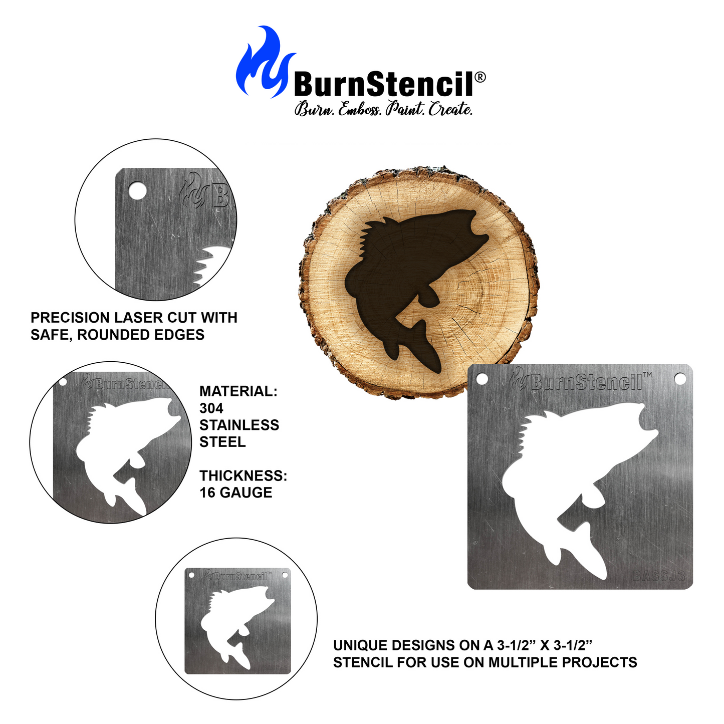 BurnStencil® Mini Spring Holiday 4 Pack
