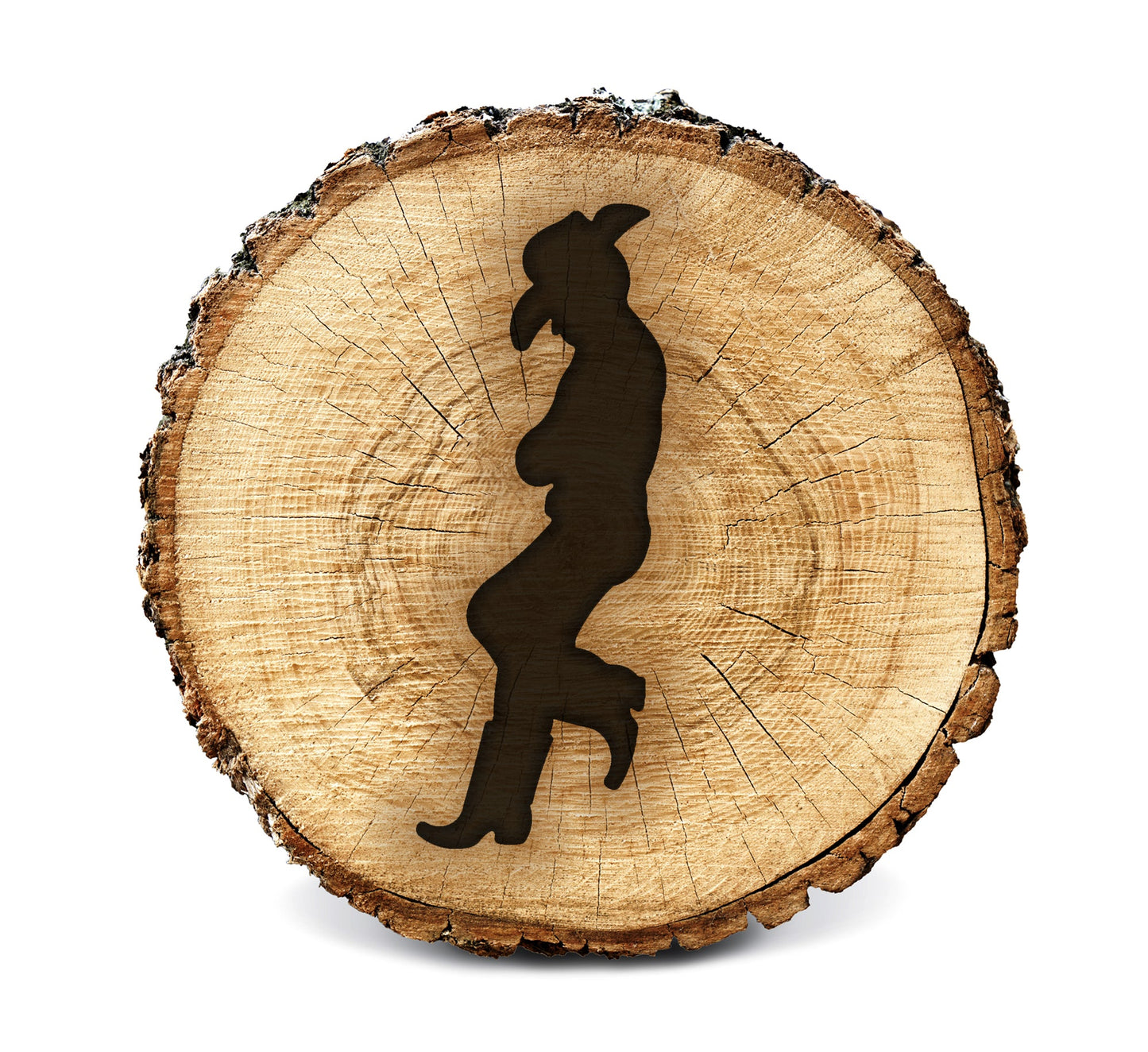 BurnStencil® - Cowboy Side Profile