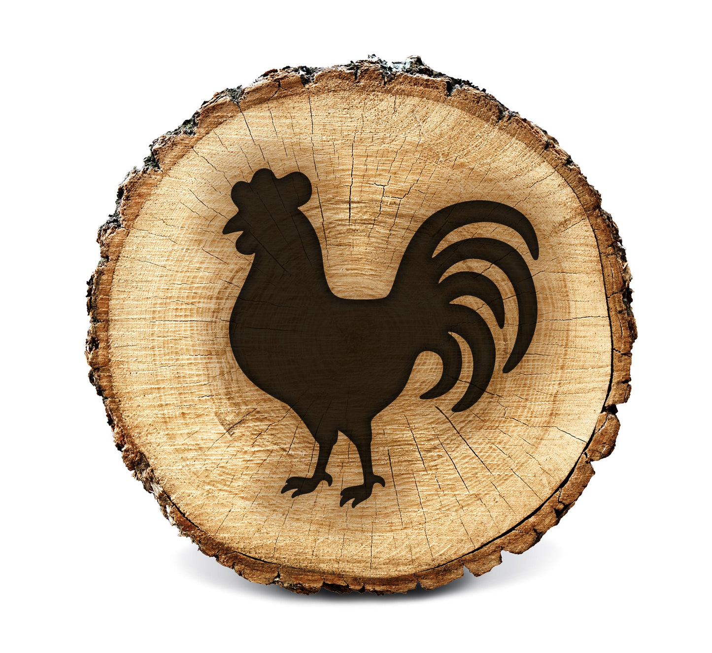 BurnStencil® - Rooster (Side Profile)